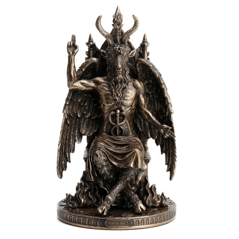 Signes Grimalt By SIGRIS - Figura Estatua de Baphomet Dorado de Resina | Figura de Persona Figuras De Resina Para Jardin Figura