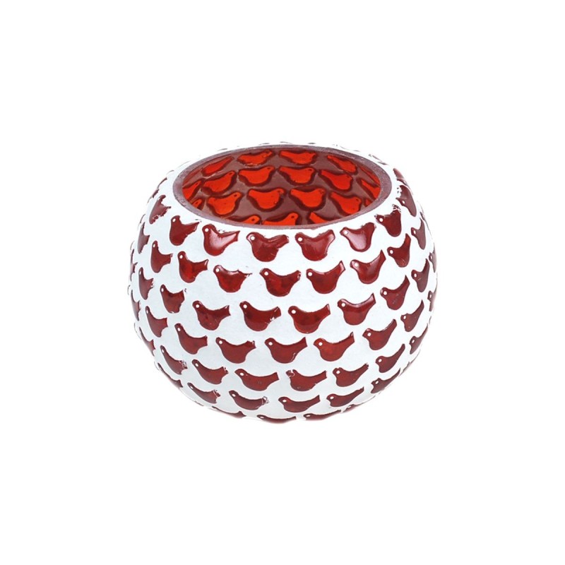 By SIGRIS Votive  Blanco/ Rojo Decoración Jarrones Y Portavelas Signes Grimalt Decor And Go