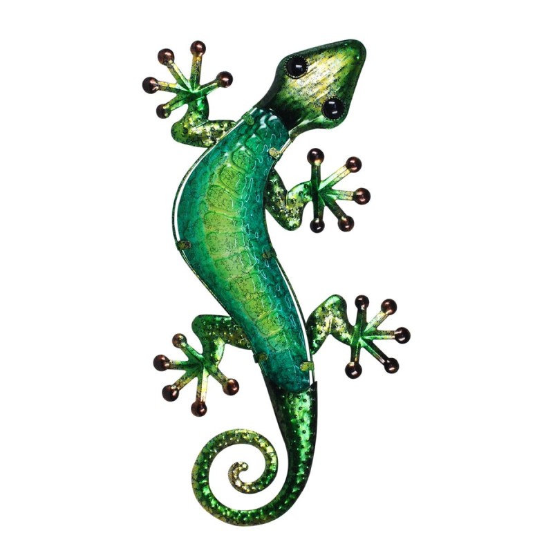 By SIGRIS Lagarto Verde Adorno Pared Jardín Colección Tropical Signes Grimalt Decor And Go