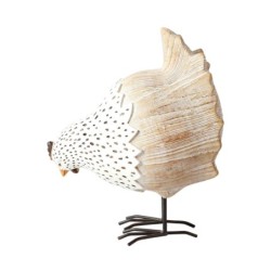 Signes Grimalt By SIGRIS - Gallina Blanco de Resina | Figura de Gallina Figuras De Resina Para Jardin Figura Resina Decoración 2