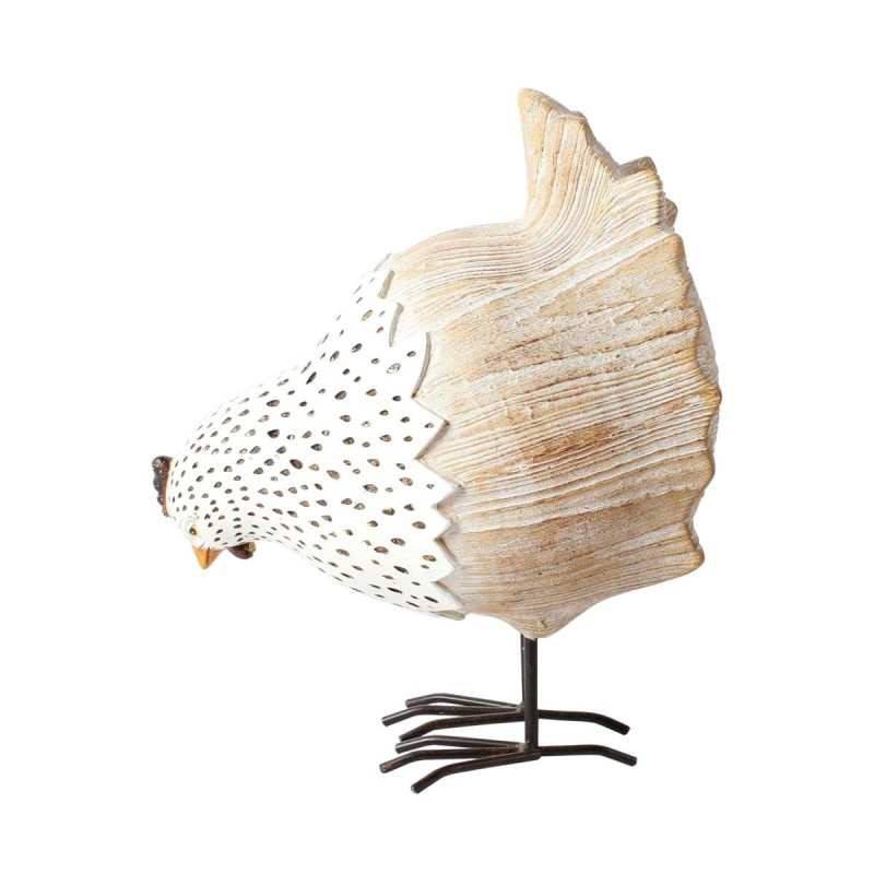 Signes Grimalt By SIGRIS - Gallina Blanco de Resina | Figura de Gallina Figuras De Resina Para Jardin Figura Resina Decoración 2