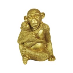 By SIGRIS Orangután con Bebé  Figuras Bronce Colección Dorado Signes Grimalt Decor And Go