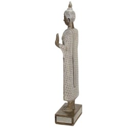 Signes Grimalt By SIGRIS - Figura Buda Blanco de Resina | Figura de Buda Figuras De Resina Para Jardin Figura Resina Decoración