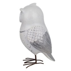 Signes Grimalt By SIGRIS - Figura Búho Blanco de Resina | Figura de Búho Figuras De Resina Para Jardin Figura Resina Decoración