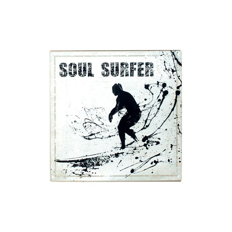 By SIGRIS Placa Pared -Soul Surfer Adorno Pared Placas Metal Signes Grimalt Decor And Go