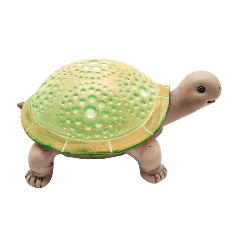 By SIGRIS Figura Tortuga Verde de Resina 8X12X16cm Decoración Hogar Figuras Decorativas