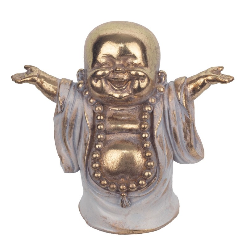 Signes Grimalt By SIGRIS - Figura Monje Feliz Dorado de Resina | Figura de Buda Figuras De Resina Para Jardin Figura Resina Deco