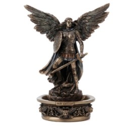 Signes Grimalt By SIGRIS - Figura Arcángel Mihcael Gris de Resina | Figura de Persona Figuras De Resina Para Jardin Figura Resin