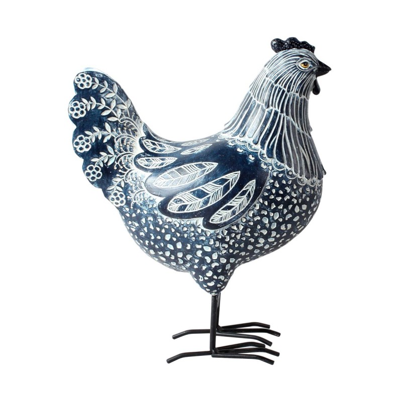 Signes Grimalt By SIGRIS - Gallina Negro de Resina | Figura de Gallina Figuras De Resina Para Jardin Figura Resina Decoración 26