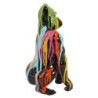 By SIGRIS Figura Gorila Grafiti Multicolor de Resina 23*12*13cm Figura de Animal