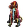 By SIGRIS Figura Gorila Grafiti Multicolor de Resina 45*26*27cm Figura de Animal