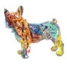 By SIGRIS Figura Bulldog Frances Multicolor de Resina 20*10*23cm Figura de Perro