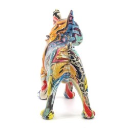 By SIGRIS Figura Bulldog Frances Multicolor de Resina 20*10*23cm Figura de Perro