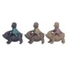 By SIGRIS Figura Buda 3 Unidades Multicolor de Resina 13*7*12cm Figura de Buda