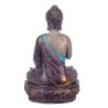 By SIGRIS Figura Buda Sentado Rezando Gris de Resina 19*11*11cm Figura de Buda