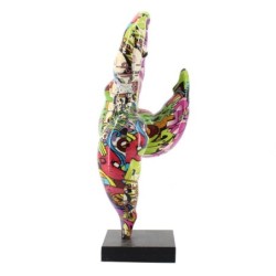 By SIGRIS Figura de Persona Multicolor de Resina 51*19*16cm Figura Bailarina