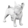 By SIGRIS Figura Bulldog Frances Blanco de Resina 19*10*23cm Figura de Perro