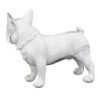 By SIGRIS Figura Bulldog Frances Blanco de Resina 19*10*23cm Figura de Perro