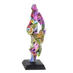 By SIGRIS Figura de Persona Multicolor de Resina 37*1*1cm Figura Bailarina