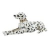 By SIGRIS Figura Perro Dalmata Blanco de Resina 16*14*37cm Figura de Perro