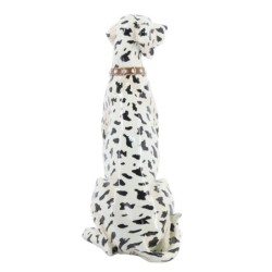 By SIGRIS Figura Perro Dalmata Blanco de Resina 39*18*27cm Figura de Perro