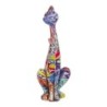 Signes Grimalt By SIGRIS - Figura Gato Grafiti Multicolor de Resina | Figura de Gato Figuras De Resina Para Jardin Figura Resina