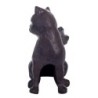 By SIGRIS Figura de Animal Negro de Hierro Colado 15*7*11cm Gato con alas