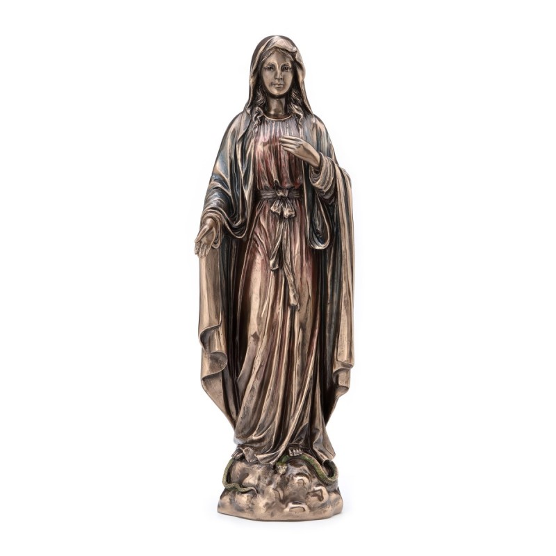 By SIGRIS Figura Virgen Maria Crudo de Resina 28*8*10cm Figura de Navidad