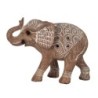 By SIGRIS Figura Elefante Marrón de Resina 14*7*19cm Figura de Elefante