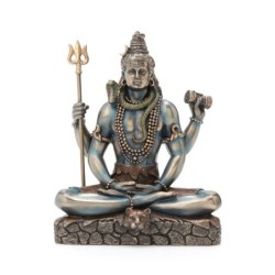 By SIGRIS Figura Shiva Sentado Crudo de Resina 15*7*13cm Figura de Buda