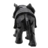 By SIGRIS Figura Elefante Negro de Resina 19*12*29cm Figura de Elefante