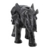 By SIGRIS Figura Elefante Negro de Resina 19*12*29cm Figura de Elefante