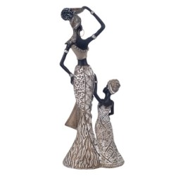 By SIGRIS Figura Africana Negro de Resina 32*6*13cm Figura de Africana