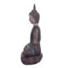 By SIGRIS Figura buda Sentado Gris de Resina 38*14*25cm Figura de Buda