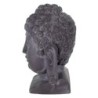 By SIGRIS Figura Cabeza Buda Gris de Resina 40*23*24cm Figura de Buda