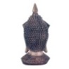 By SIGRIS Figura Cabeza Buda Gris de Resina 32*14*15cm Figura de Buda