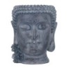 By SIGRIS Figura Cabeza Buda Gris de Resina 23*19*19cm Figura de Buda