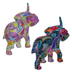 Signes Grimalt By SIGRIS - Figura Elefante 2 Unidades Multicolor de Resina | Figura de Elefante Figuras De Resina Para Jardin 11