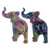 Signes Grimalt By SIGRIS - Figura Elefante 2 Unidades Multicolor de Resina | Figura de Elefante Figuras De Resina Para Jardin 11