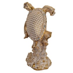 Signes Grimalt By SIGRIS - Figura Tortuga Dorado de Resina | Figura de Animal Figuras De Resina Para Jardin Figura Resina Decora