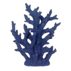 By SIGRIS Adorno Coral Mar Azul de Madera 23X8X19cm Figura Marinera