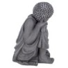 By SIGRIS Figura Buda Gris de Resina 41*28*27cm Figura de Buda