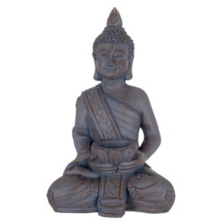 By SIGRIS Figura Buda Gris de Resina 67*30*41cm Figura de Buda