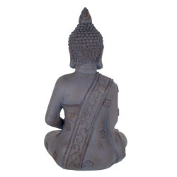 By SIGRIS Figura Buda Gris de Resina 67*30*41cm Figura de Buda