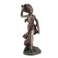 By SIGRIS Figura Orisha Obba Crudo de Resina 22*11*8cm Figura