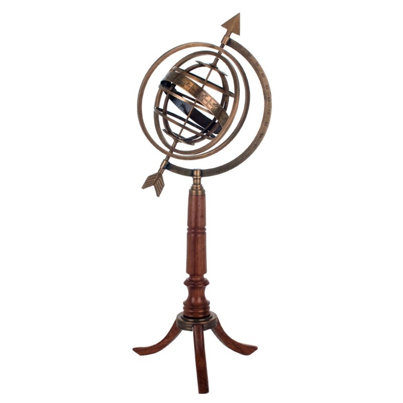 By SIGRIS Esfera Armillary DORADO de Laton 59*20*20cm Figura