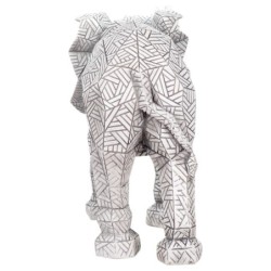 By SIGRIS Figura de Elefante Plateado de Resina 21*12*35cm