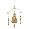 By SIGRIS Colgante Buda Dorado de Metal 68*3*39cm Colgante