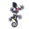 Signes Grimalt By SIGRIS - Lagarto decorativo Negro de Metal | Figura de Lagarto Salamandra Pared Salamandra Decoración Pared 2x