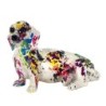 By SIGRIS Figura de Perro Multicolor de Resina 17*11*21cm